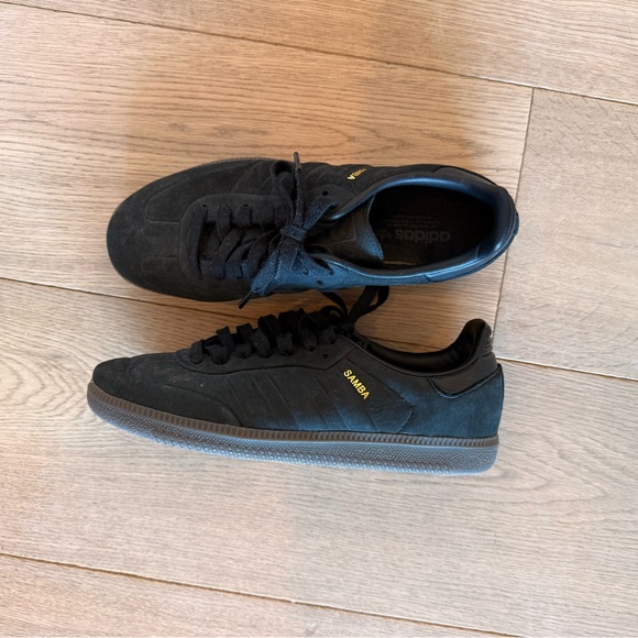Adidas Black Suede Sneakers